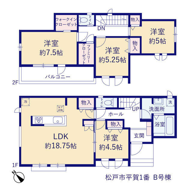 松戸市平賀１番の間取り