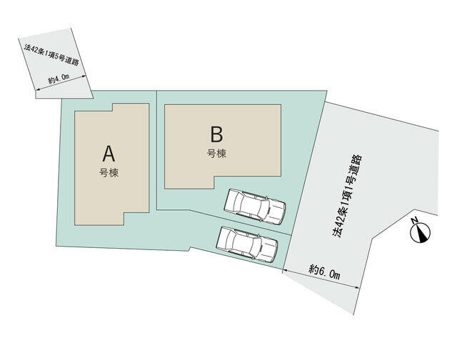 松戸市八ヶ崎１丁目９番の区画図