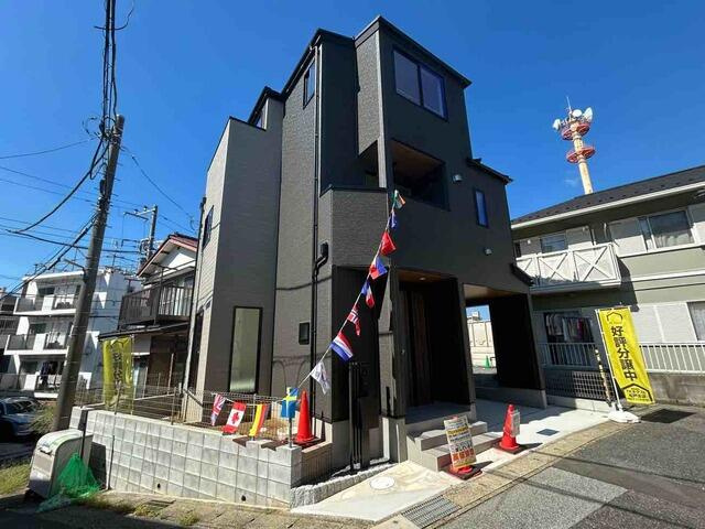 ４３４１松戸市竹ヶ花４期１棟の前面道路含む現地写真