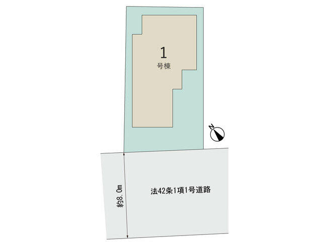 ４３２２柏市豊四季１２期１棟の区画図