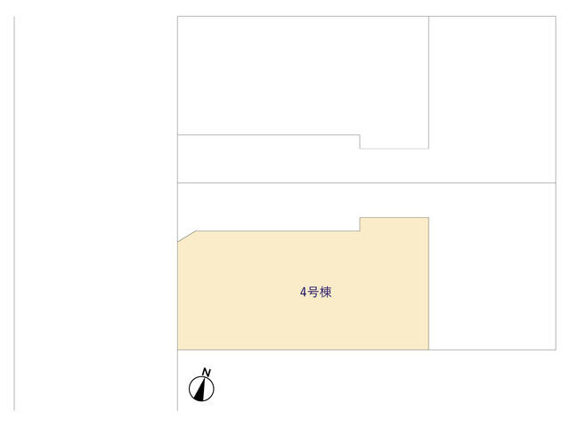 ４３２２流山市向小金７期４棟の区画図