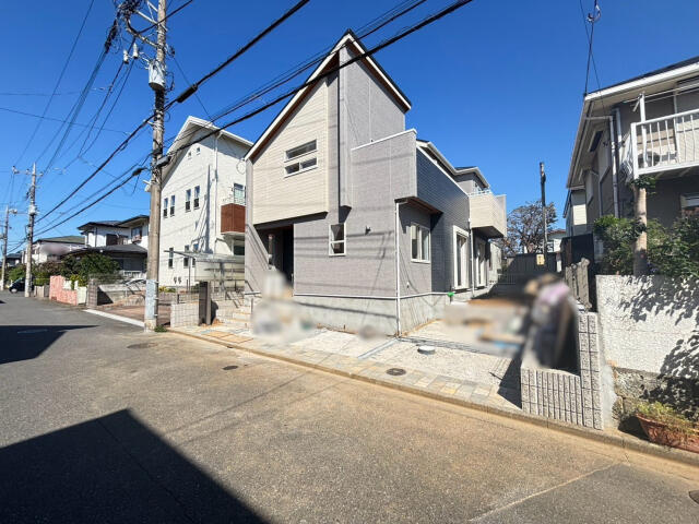 ブルーミングガーデン　柏市南増尾３丁目１棟／１期１号棟の前面道路含む現地写真|【外観写真】