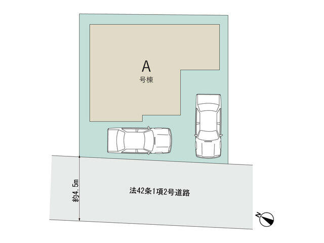 東初富５丁目７４５番の区画図