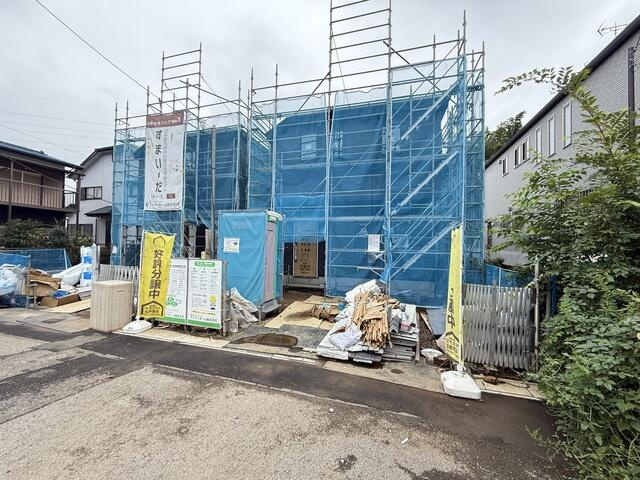鎌ヶ谷市中央２丁目０１期の前面道路含む現地写真
