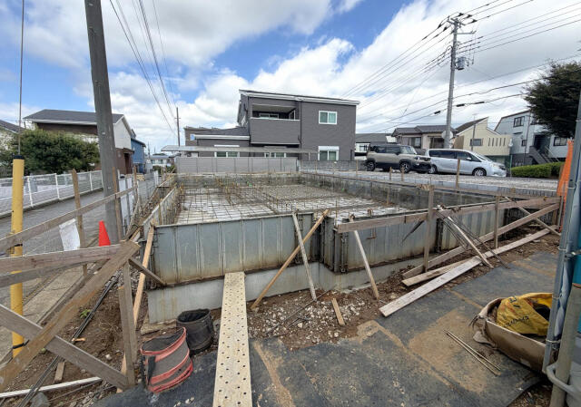 ブルーミングガーデン　流山市加４丁目１棟／１期１号棟のその他|基礎工事中