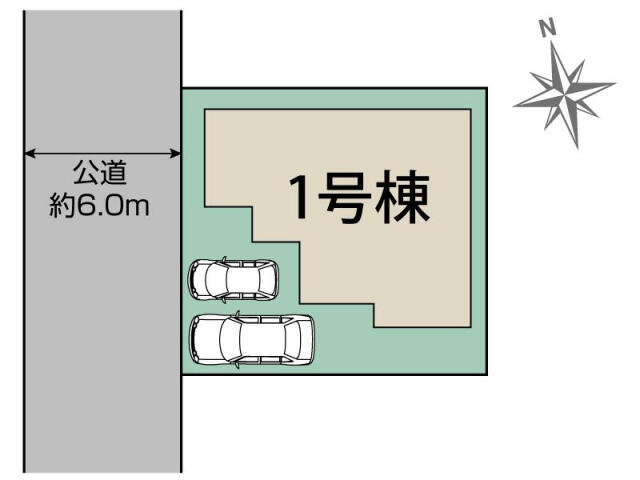 ブルーミングガーデン　流山市加１丁目１棟／１期１号棟の区画図|流山市加1丁目1棟区画図