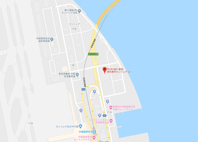 セントレアロジスティクスセンターの地図