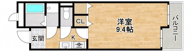 箕面市小野原東５丁目の賃貸マンションの間取り