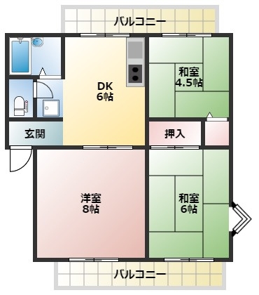 ラフィーネMAYUの間取り