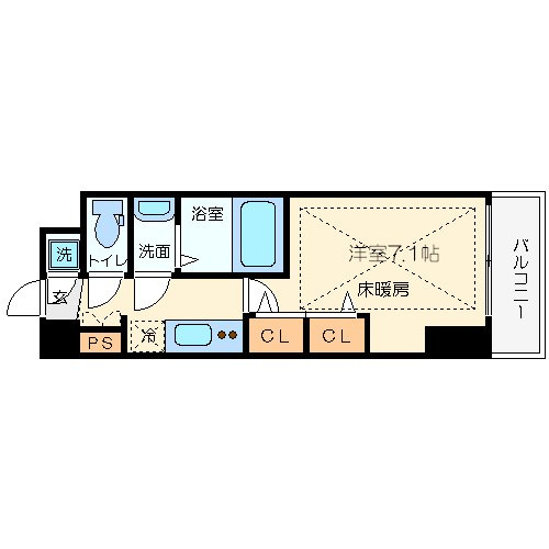 レジュールアッシュ梅田レジデンスの間取り|レジュールアッシュ梅田レジデンス　間取り