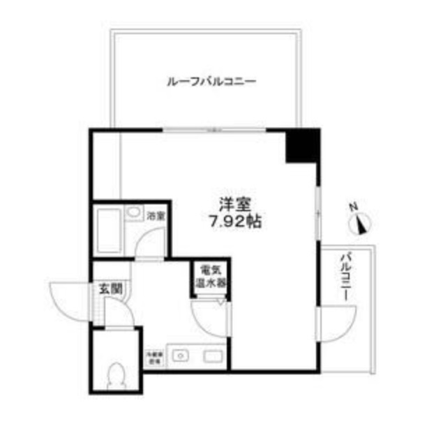 Urban　Link蒲田の間取り|最上階ルーフバルコニー付角部屋！洋室7.92帖バストイレ別！