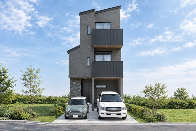 桂上豆田町　建築条件付土地　【新築参考3階建てプラン】