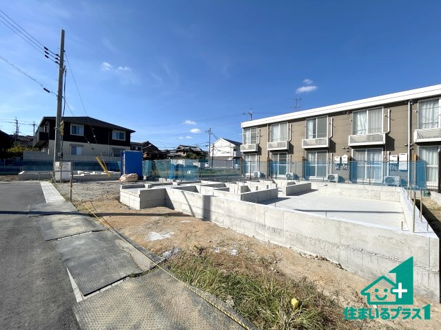 ●31(土)1(日)現地案内可能！　奈良市押熊町　第5期　新築一戸建ての外観|建築中ですが現地を見ると分かる事もございますので、ぜひ一度現地をご覧ください。