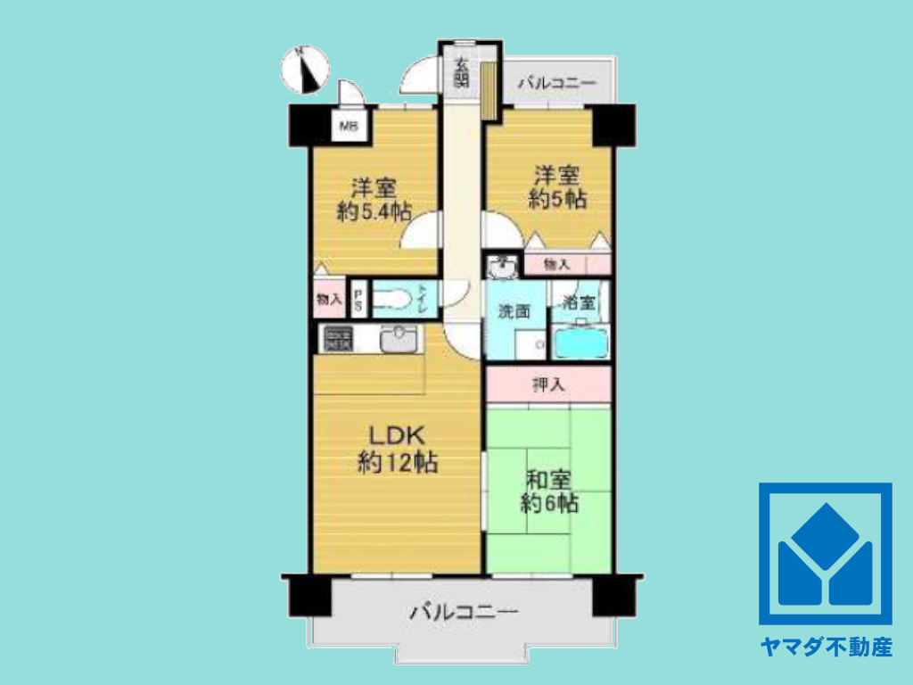 サンレスポアールの間取り|図面と現況が異なる場合は現況を優先いたします。