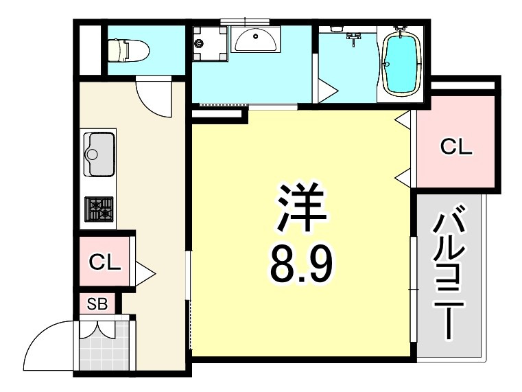 Mirage　武庫川の間取り