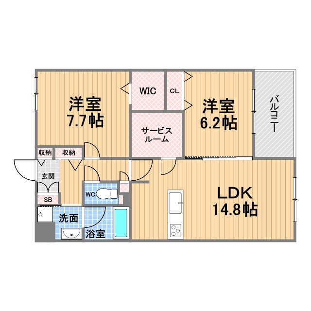 ノブレ甲子園口の間取り