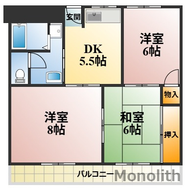 ヴェルディHALの間取り