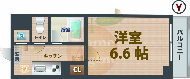 【間取り】 | ルーブル練馬参番館 | 1Kのお部屋です。