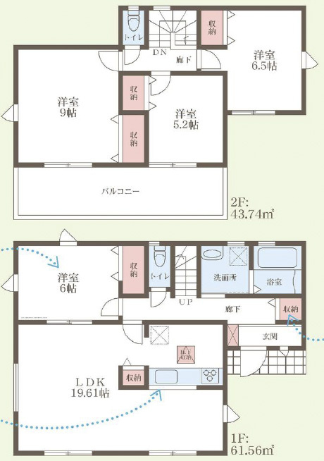 奈良市押熊町　第5期　新築一戸建ての間取り|3号地