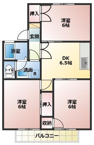 【間取り】 | シャルム伊藤A
