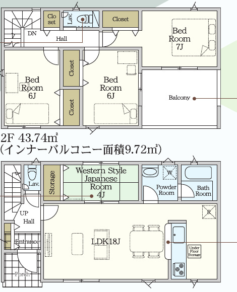 クレイドルガーデン唐津市鏡 第9 4号棟の間取り