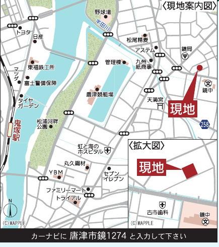 クレイドルガーデン唐津市鏡 第9 3号棟の地図