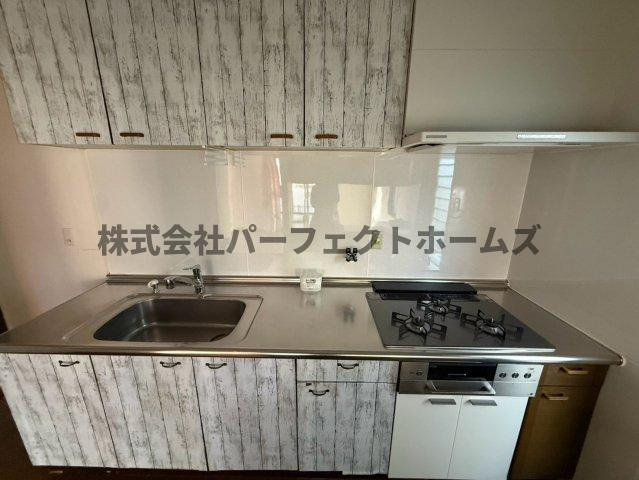 高宮あさひ丘戸建　賃貸のキッチン|コンパクトなキッチンで掃除もラクラク