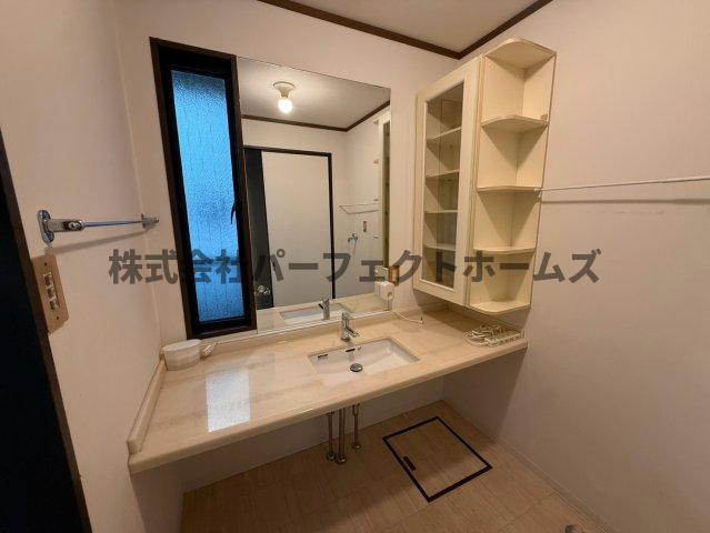 高宮あさひ丘戸建　賃貸の洗面所|忙しい朝には欠かせない洗面所です