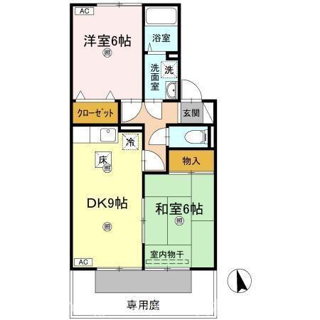 【間取り】 | パストラルみまや Ａ棟