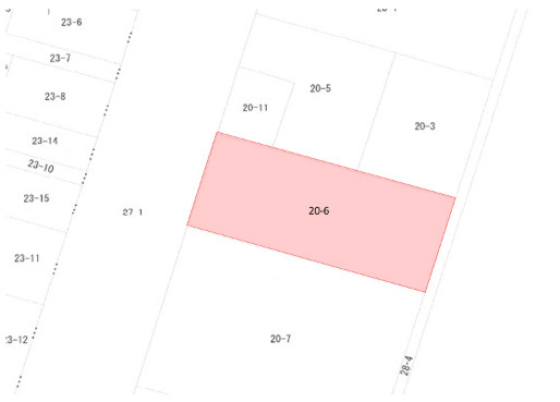 岡山市南区福浜町　事業用地の土地図