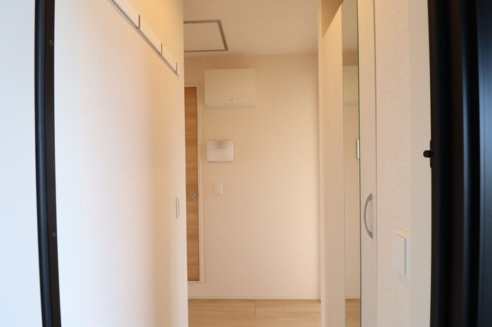 熊本市南区南高江６丁目のアパートの玄関