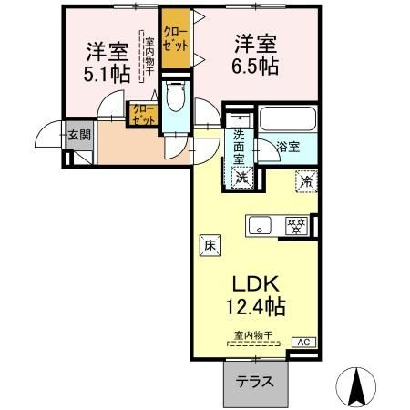 【間取り】 | クレール林5