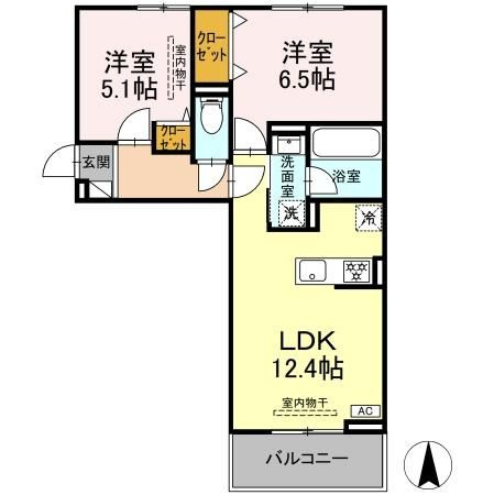 【間取り】 | クレール林５