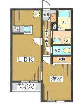 ヴァンベールＭの間取り|間取りです。