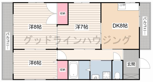 プリオール小野の間取り