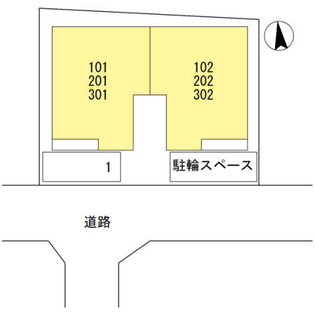 ウエストキューブの区画図|ウエストキューブ　