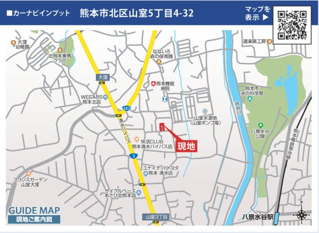 ブルーミングガーデン／北区山室5丁目／3号棟の地図