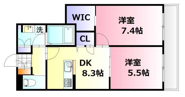 【間取り】 | クローバー白島