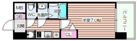 【間取り】 | プレサンス江坂クォーレ