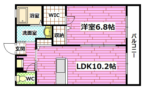 シャーメゾンY　Ⅰの間取り