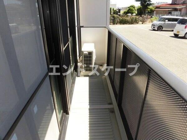 エルフローラBのバルコニー|高崎、前橋のお部屋探しはエンドスケープまで！お客様の理想お聞かせ下さい♪