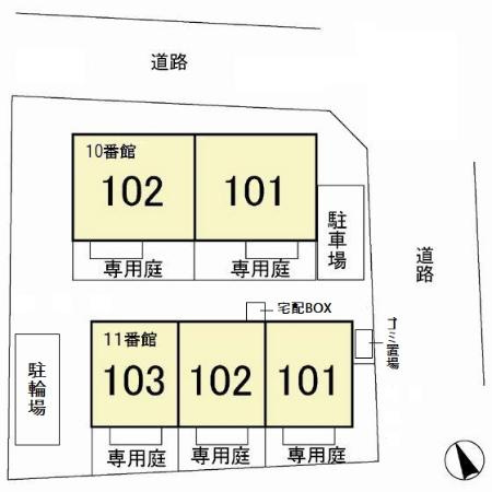 メゾン・ド・サンセール11番館の区画図
