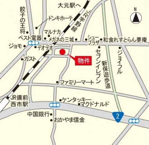 サーパス北新保の地図