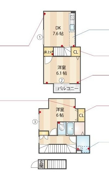 ミハス池尻の間取り|間取りです。