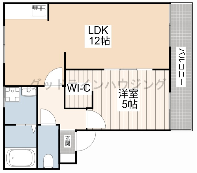 コンフォート社A棟の間取り
