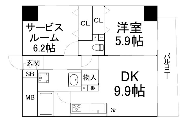【間取り】 | ルーチェ桜川