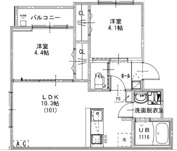 KEIAI RESIDENCE 豊四季Ⅱの間取り