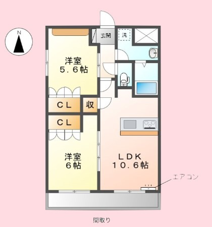 OSK　アイリスコートの間取り