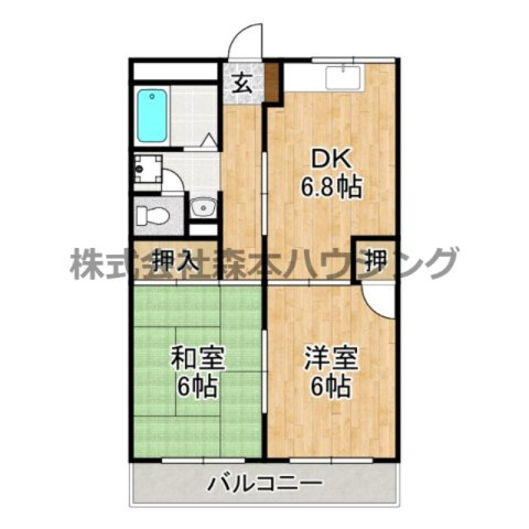 【間取り】 | 　メゾン忍ケ丘