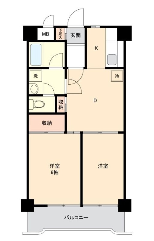 スカイパレス三ノ輪の間取り|間取りです。